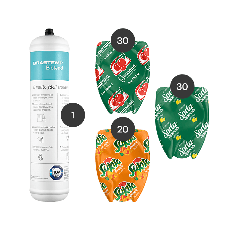 Combo: Cilindro + Refrigerantes